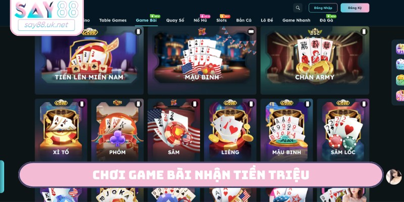 SAY88 ⭐️ Trang Chủ SAY88 | Nhà Cái Uy Tín, Đăng Ký Nhận +88K Chơi game bài nhận tiền triệu